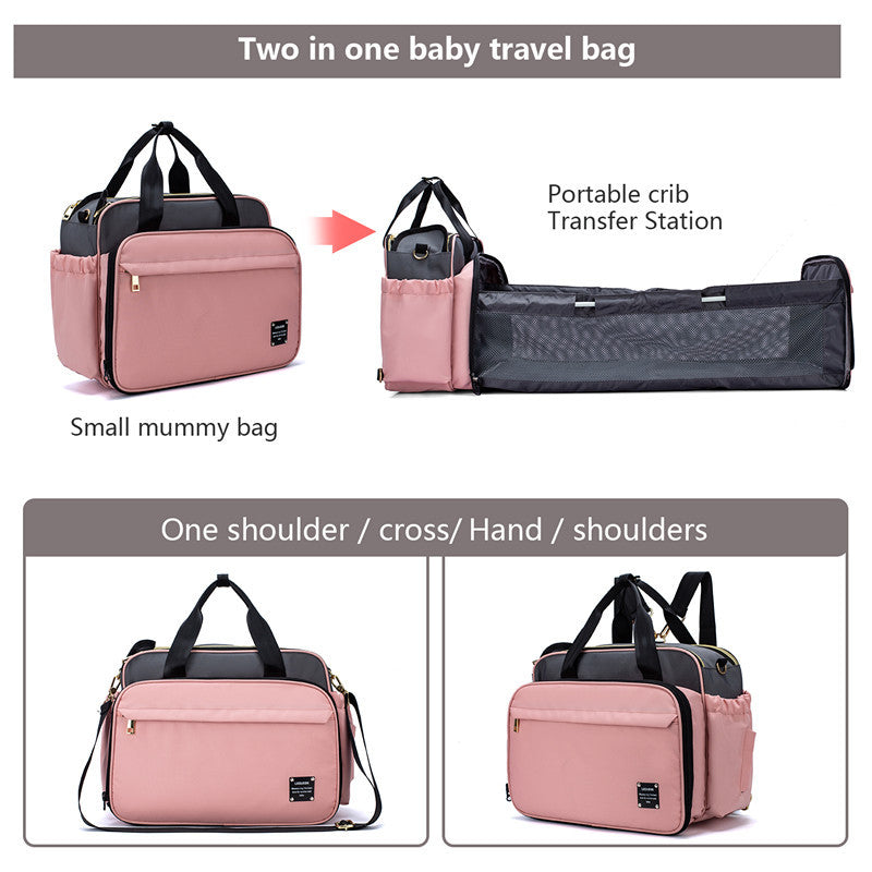 Portable Folding Crib Mummy Bag Portable Messenger Multifunctional