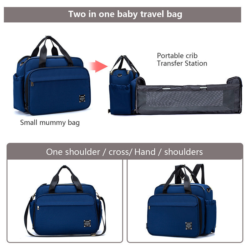 Portable Folding Crib Mummy Bag Portable Messenger Multifunctional