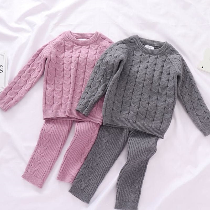 Kids Sweaters Baby Boy Girl Winter knit Sweater Pants