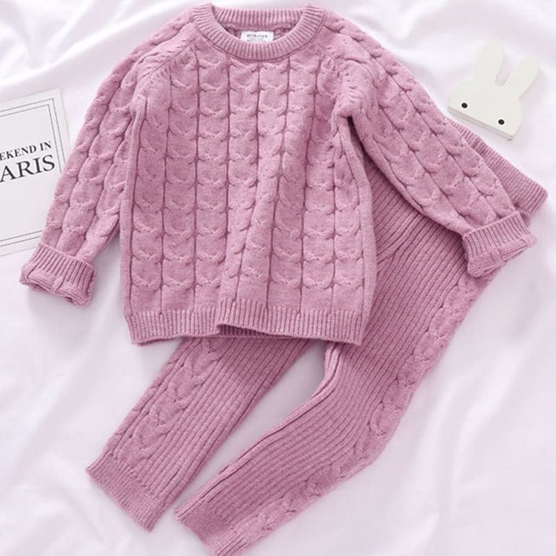 Kids Sweaters Baby Boy Girl Winter knit Sweater Pants