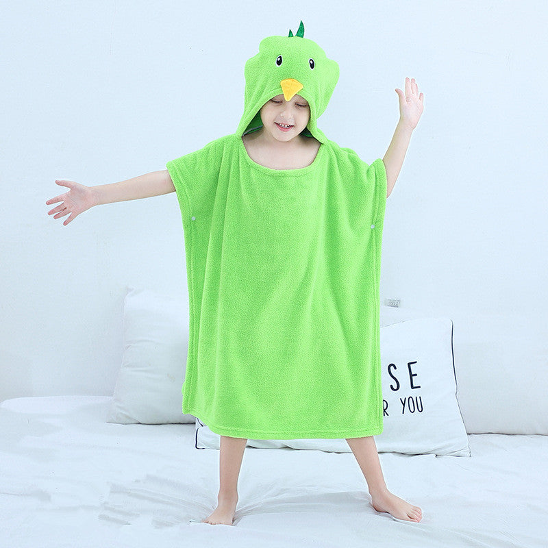 Infant Baby Bathing Hooded Bath Towel Cloak Cloak