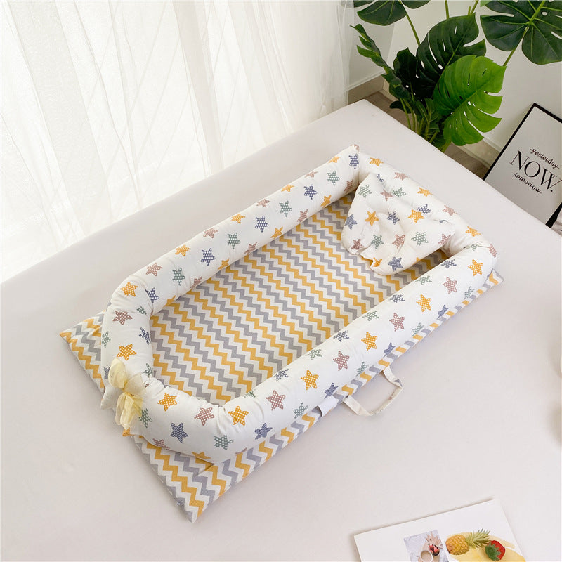 Portable Crib Bed Removable And Washable Newborn Baby Sleeping Artifact Foldable Bionic Bed