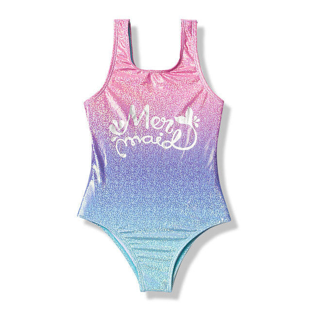 Girls' One-Piece Swimsuit: New Summer Swimwear for 3 to 16-Year-Olds