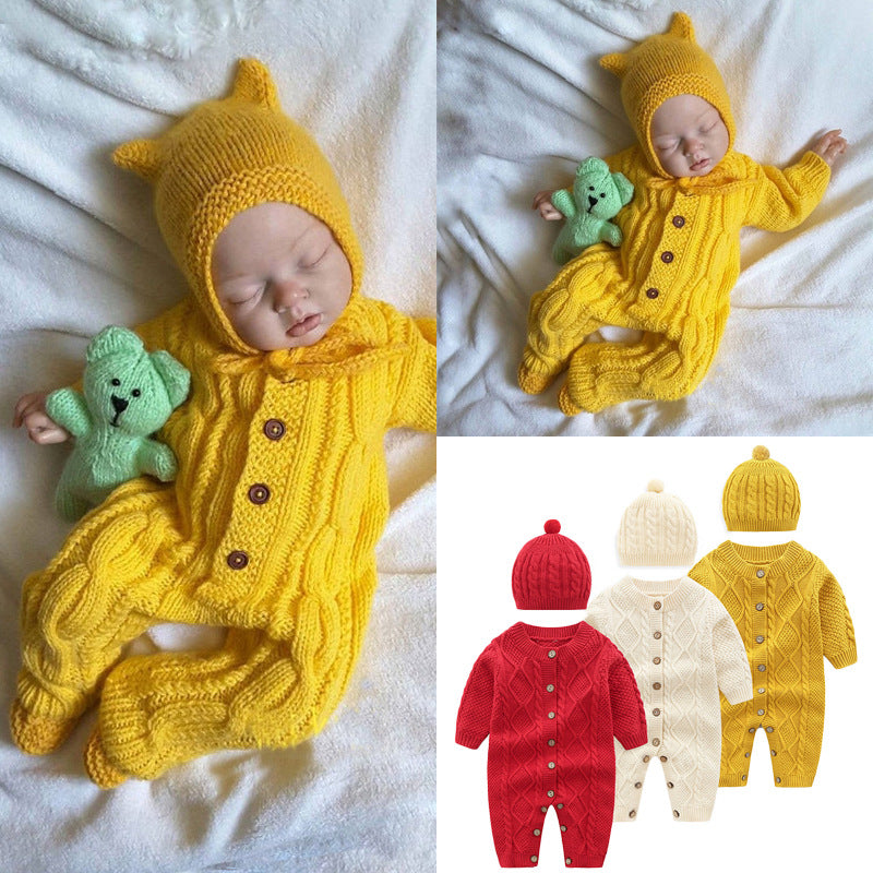 Baby jumpsuit sweater