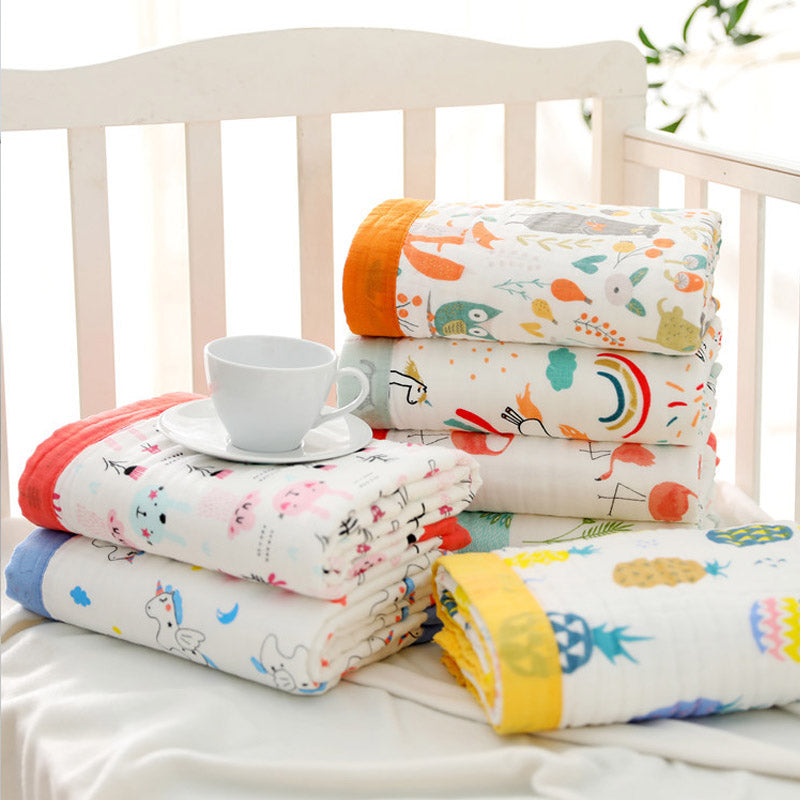 Baby Gauze Bath Towel Cotton 6-Layer Blanket