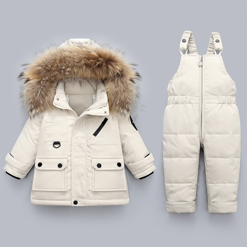 Winter Baby Boy's Down Jacket Suit
