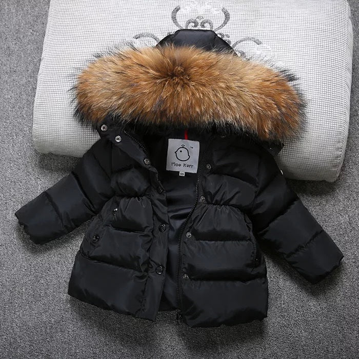 Boys and girls baby down jacket