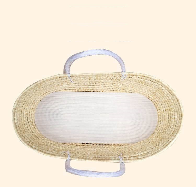 Portable Baby Basket Woven Crib