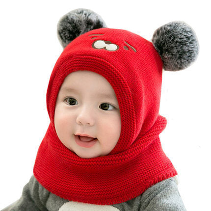 Toddler Boys And Girls Baby Woolen Hats Thickened To Keep Warm