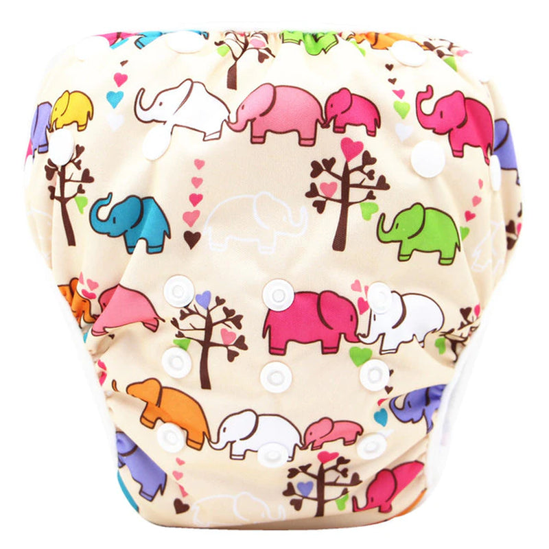 2022 New Baby Swim Diapers Waterproof Adjustable Cloth Diapers Pool Pant Swimming Diaper Cover Reusable Washable Baby Nappies