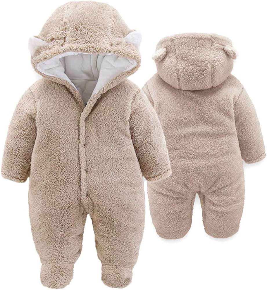 Unisex Baby Clothes Winter Coats Cute Newborn Infant Jumpsuit Snowsuit Bodysuits Registry for Baby Essentials Stuff