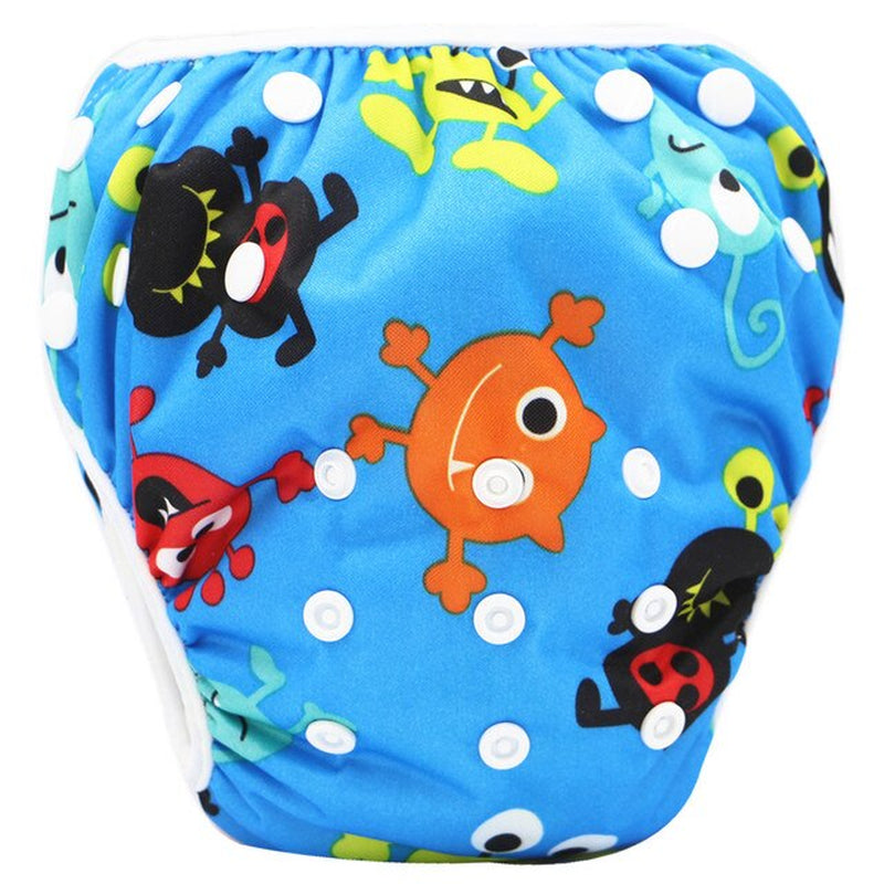 2022 New Baby Swim Diapers Waterproof Adjustable Cloth Diapers Pool Pant Swimming Diaper Cover Reusable Washable Baby Nappies