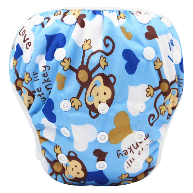 2022 New Baby Swim Diapers Waterproof Adjustable Cloth Diapers Pool Pant Swimming Diaper Cover Reusable Washable Baby Nappies