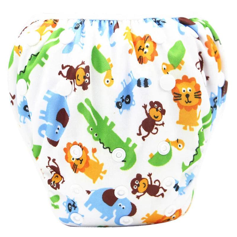 2022 New Baby Swim Diapers Waterproof Adjustable Cloth Diapers Pool Pant Swimming Diaper Cover Reusable Washable Baby Nappies