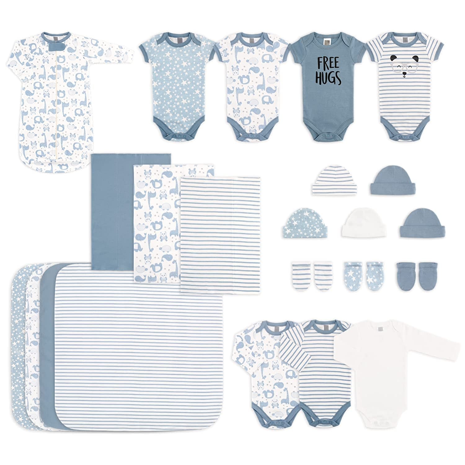 23 Piece Newborn Clothes Set for Baby Boys | Layette Gift Set