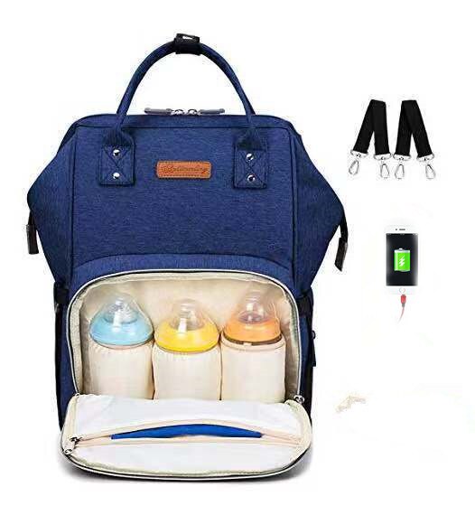 USB Waterproof Charger Diaper Backpack Bag