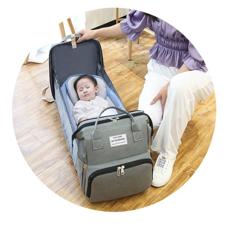 New Bag Integrated Mommy Bag Going Out Handbag Mother and Baby Bag Portable Multi-functional Mother Bag Backpack