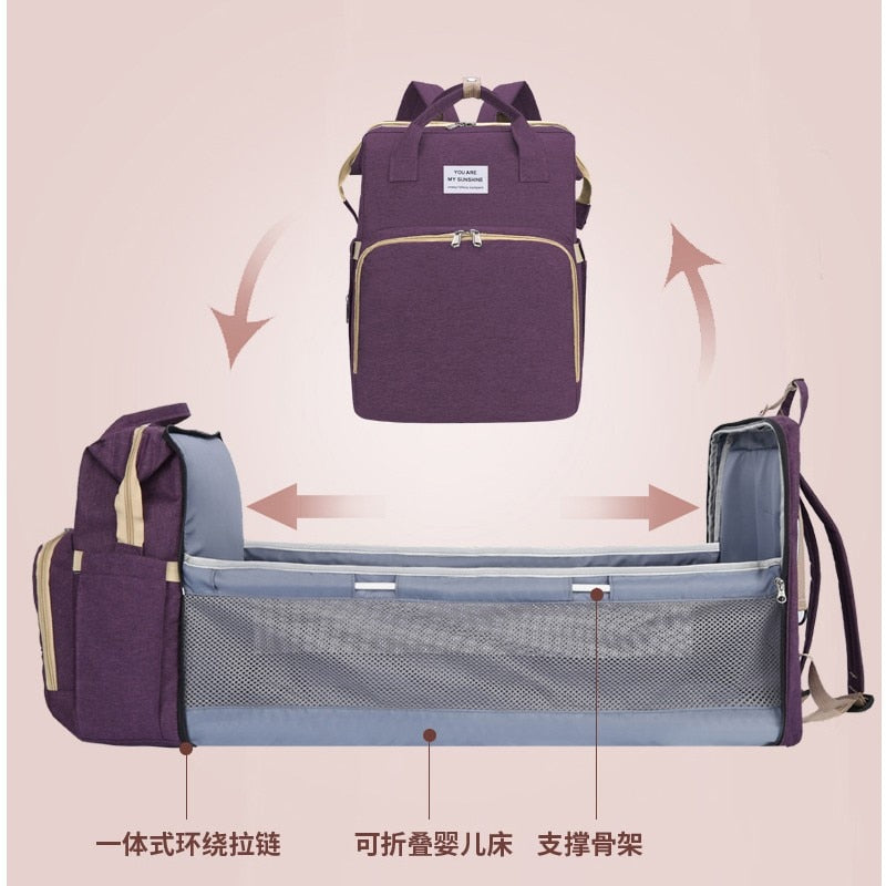 New Bag Integrated Mommy Bag Going Out Handbag Mother and Baby Bag Portable Multi-functional Mother Bag Backpack