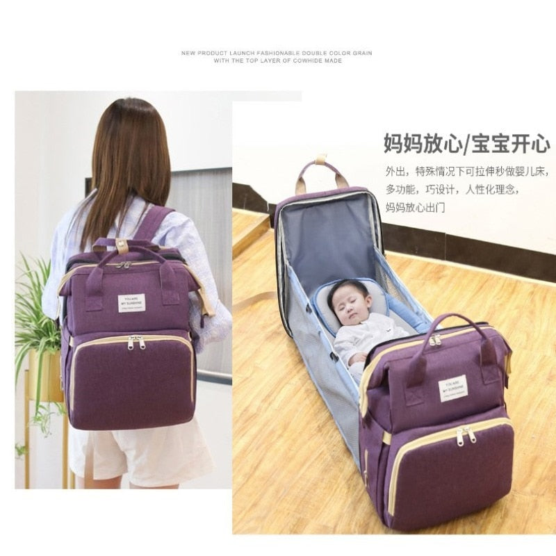 New Bag Integrated Mommy Bag Going Out Handbag Mother and Baby Bag Portable Multi-functional Mother Bag Backpack