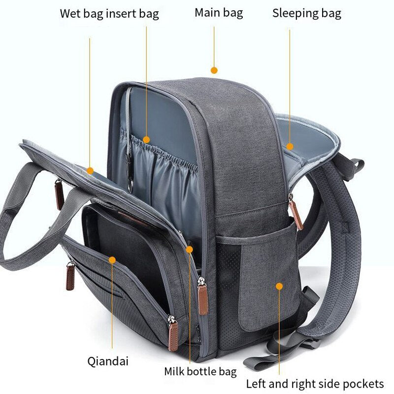 Dad Diaper Bag Backpack with Changing Pad.