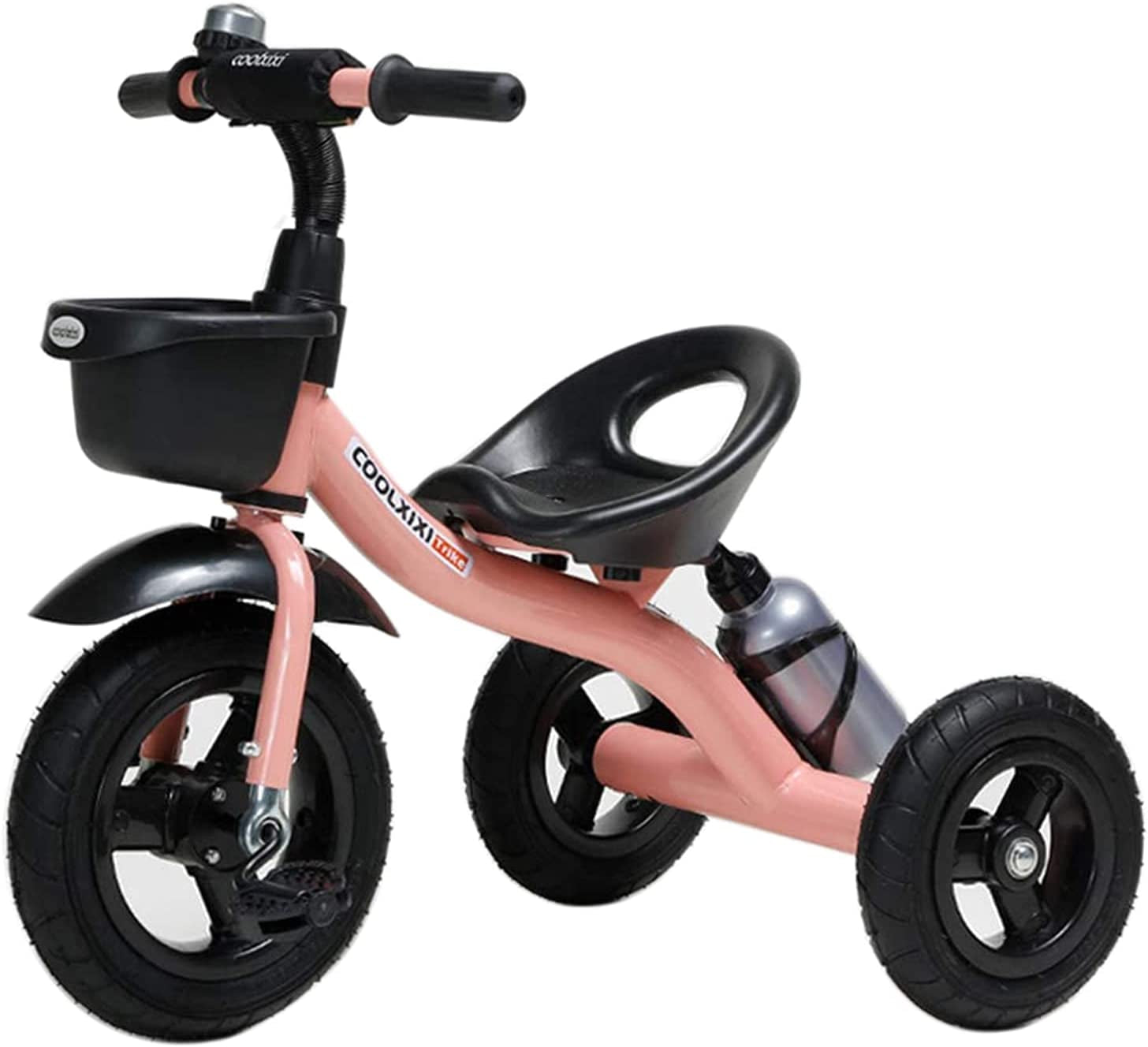 Kids Trike Toddlers Children Tricycle Stroller Trike 3 Wheel Pedal Bike Multicolor for 3 4 5 Years Old Boys Girls Indoor & Outdoor with Storage Bin and Cup Holder (Pink)